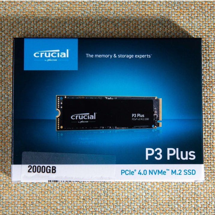 SSD M2 NVMe CRUCIAL P3 PLUS 2TB GEN4 5.0GB par Sec